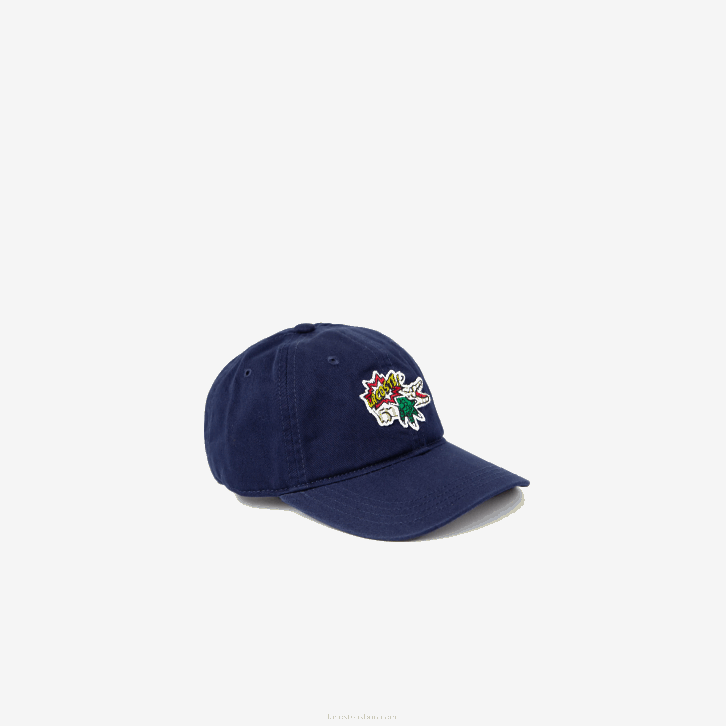 crianças Lacoste azul marinho 166 boné de distintivo de efeito cômico 08D03272
