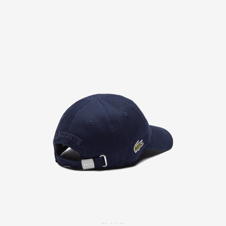 crianças Lacoste azul marinho 166 gorro sólido de gabardine 08D02278