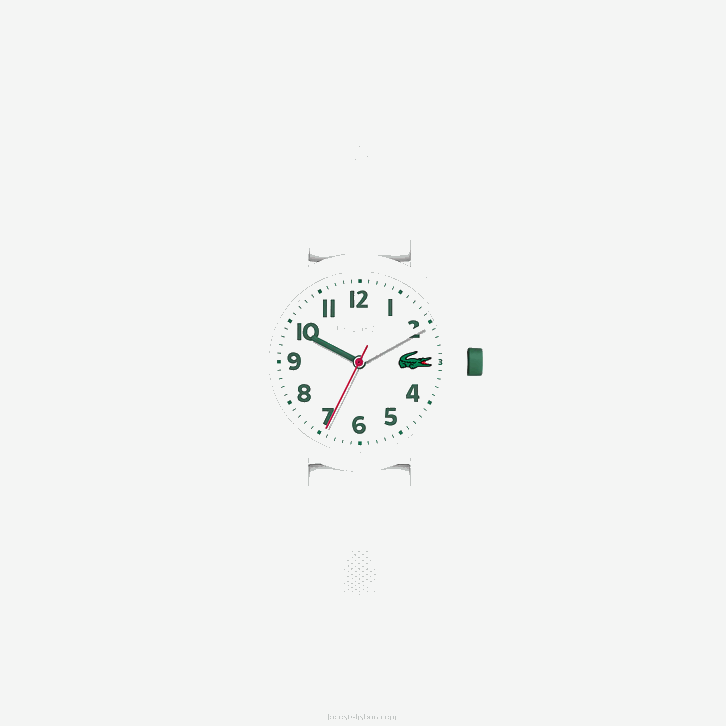 crianças Lacoste branco 000 12.12 relógio de pulseira de silicone branco 08D03299