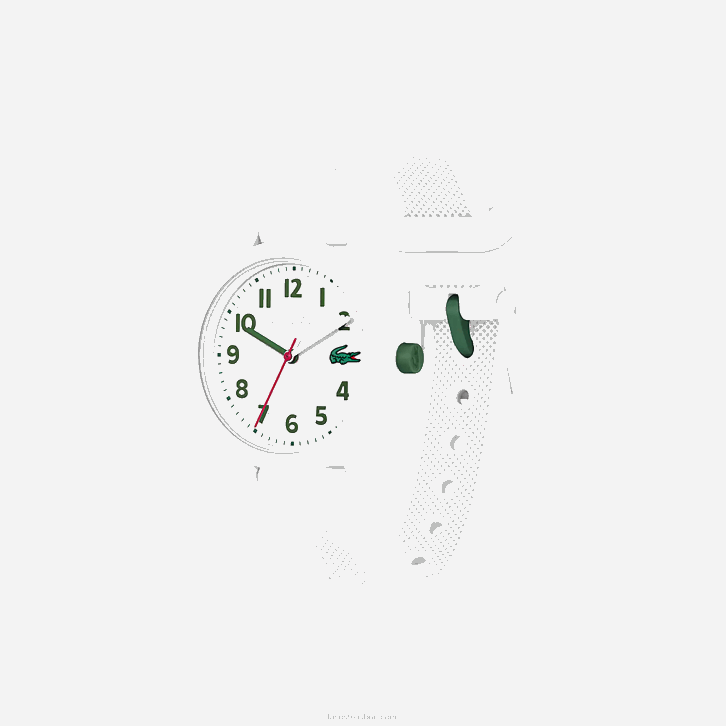 crianças Lacoste branco 000 12.12 relógio de pulseira de silicone branco 08D03299