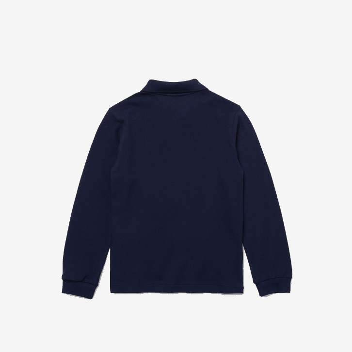 crianças Lacoste azul marinho 166 polo regular fit petit piquet 08D02946