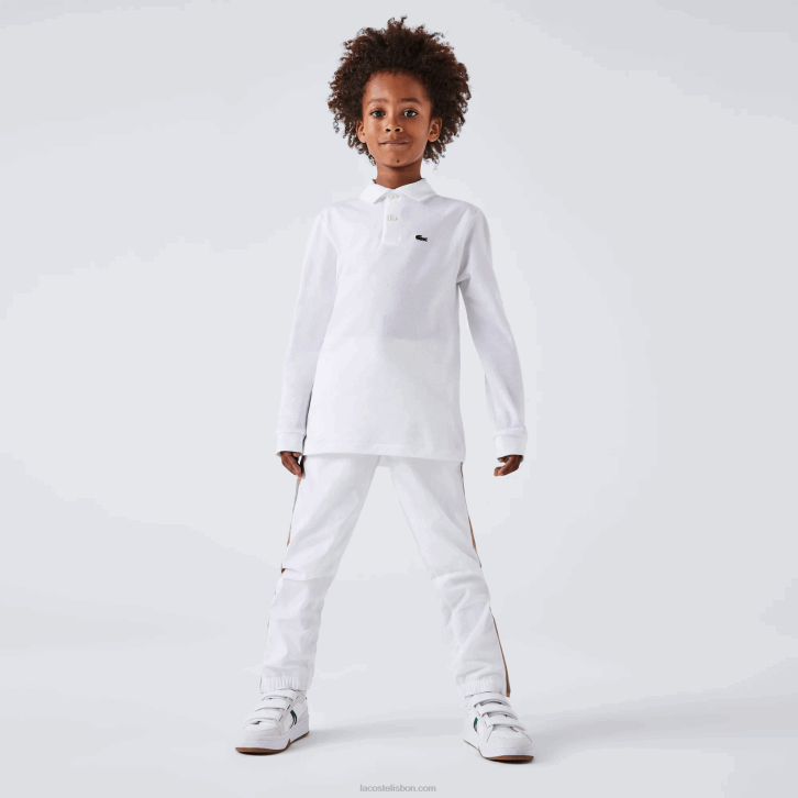 crianças Lacoste branco 001 polo regular fit petit piquet 08D02944