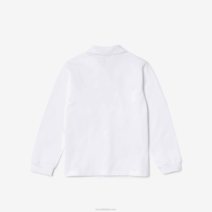 crianças Lacoste branco 001 polo regular fit petit piquet 08D02944