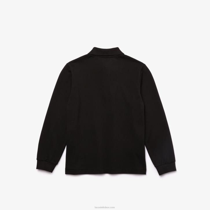 crianças Lacoste preto 031 polo regular fit petit piquet 08D02945