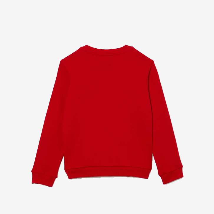 crianças Lacoste vermelho 240 moletom de lã de algodão 08D02974