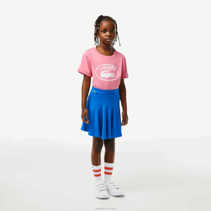 garotas Lacoste azul kxb mini saia elástica 08D03097