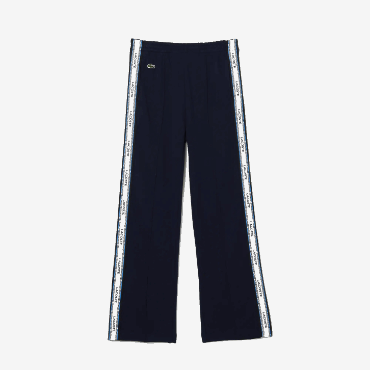 garotas Lacoste azul marinho 166 calças oversized de bandas laterais 08D03289