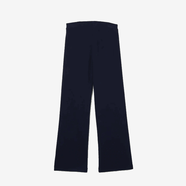 garotas Lacoste azul marinho 166 calças oversized de bandas laterais 08D03289