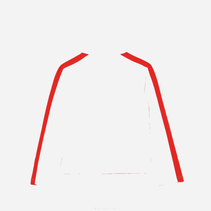 garotas Lacoste branco vermelho 7hu polo com zíper de banda contrastante 08D03144