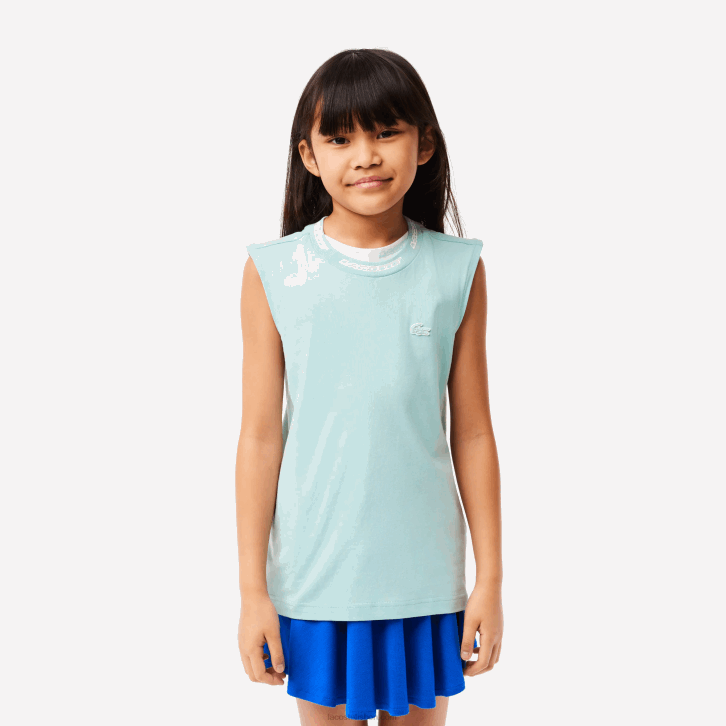 garotas Lacoste perfeito lgf camiseta sem manga em jersey de algodão 08D03016