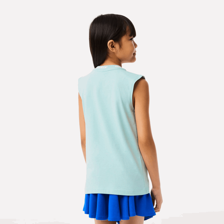 garotas Lacoste perfeito lgf camiseta sem manga em jersey de algodão 08D03016