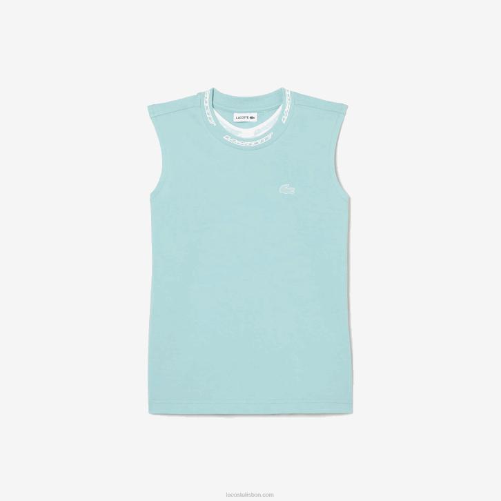 garotas Lacoste perfeito lgf camiseta sem manga em jersey de algodão 08D03016