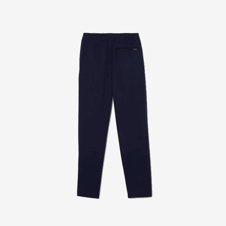 Rapazes Lacoste azul marinho 166 chino de gabardine de algodão elástico 08D03269
