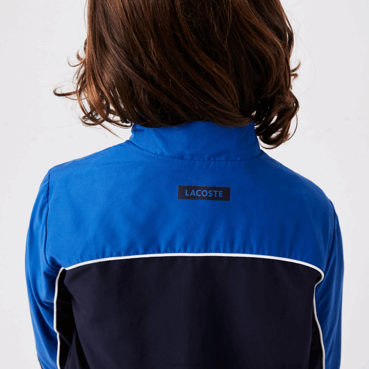 Rapazes Lacoste azul marinho 976 agasalho esporte color block 08D03209
