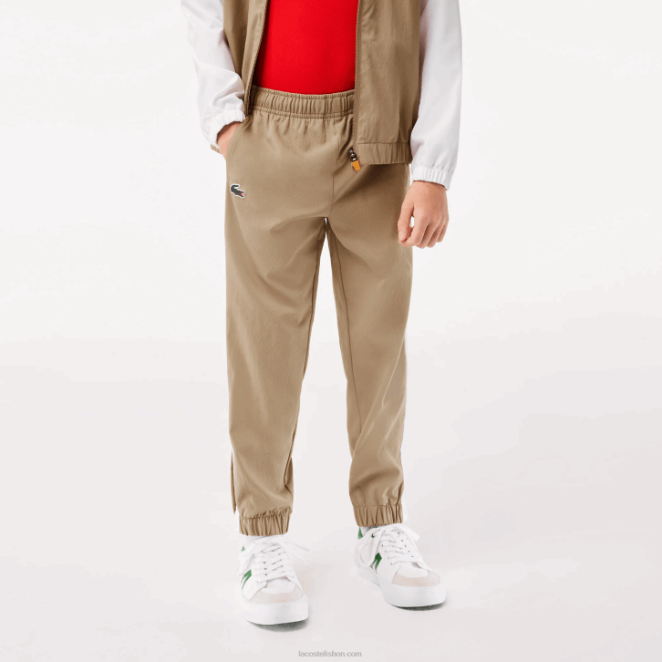 Rapazes Lacoste bege branco azul laranja wri conjunto jogger tênis x daniil medvedev 08D03042