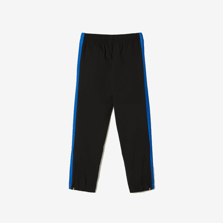 Rapazes Lacoste preto azul amarelo ayf conjunto de tênis colorblock jogger 08D03047