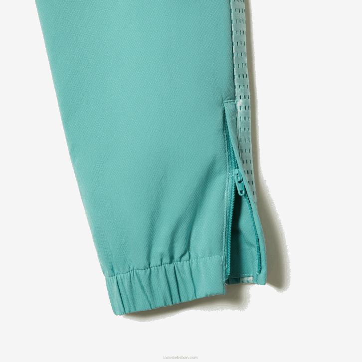 Rapazes Lacoste verde claro branco amarelo xia conjunto de tênis colorblock jogger 08D03046