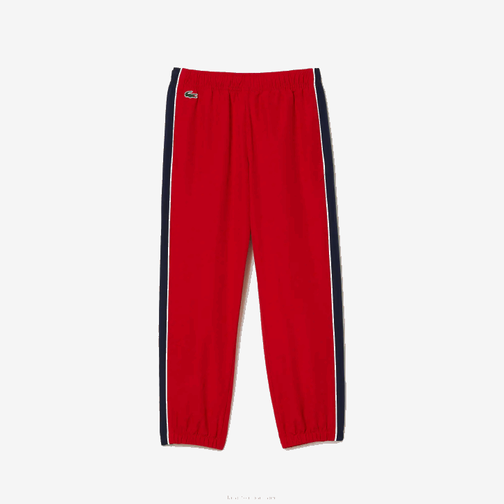 Rapazes Lacoste vermelho azul marinho 528 agasalho esporte color block 08D03210