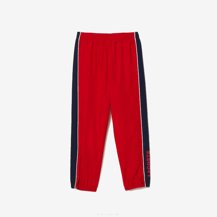 Rapazes Lacoste vermelho azul marinho 528 agasalho esporte color block 08D03210