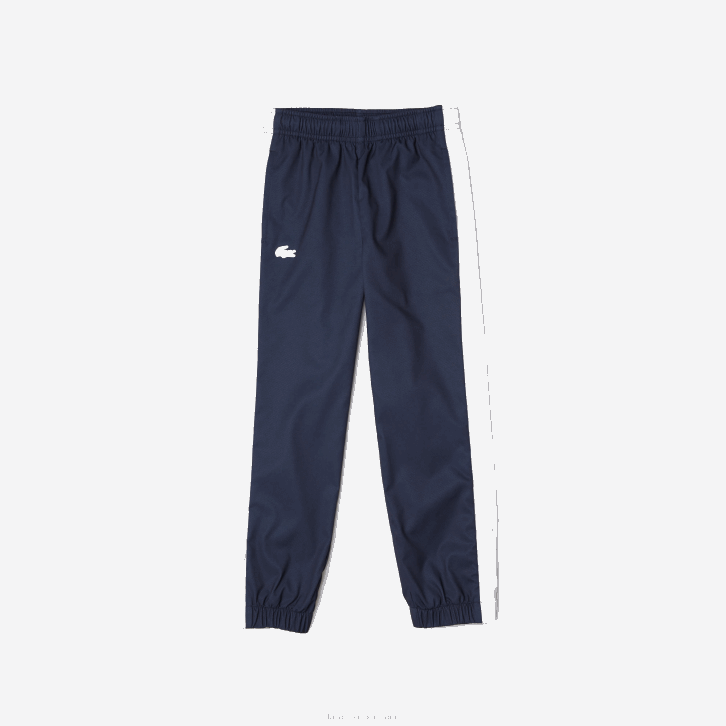 Rapazes Lacoste vermelho branco azul cf1 conjunto jogger tênis x daniil medvedev 08D03043