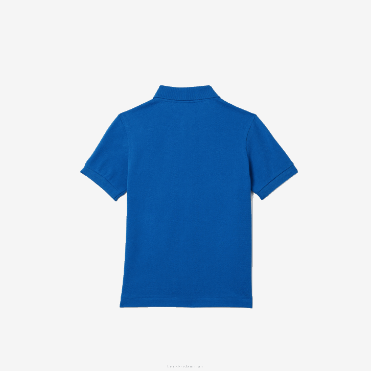crianças Lacoste azul k1q polo regular fit petit piquet 08D03174