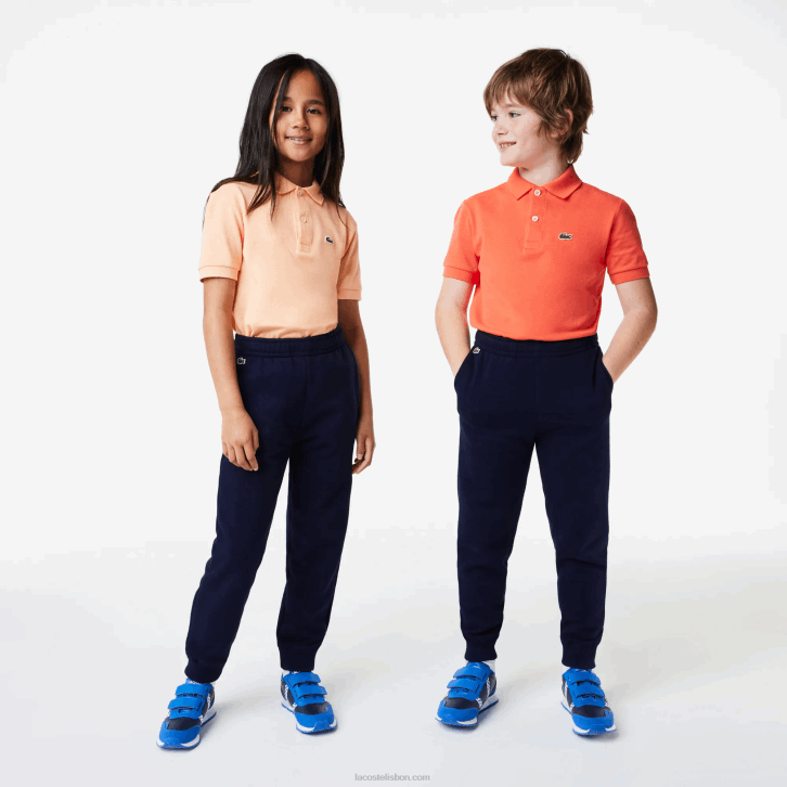 crianças Lacoste azul marinho 166 calça de treino colorblock 08D03197