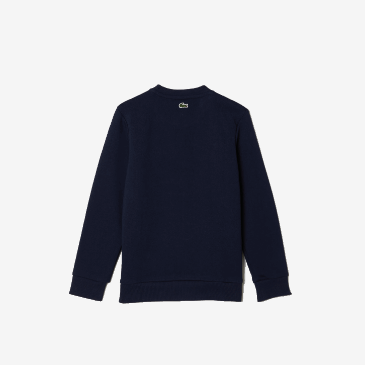 crianças Lacoste azul marinho 166 moletom colorblock com marca contrastante 08D03056