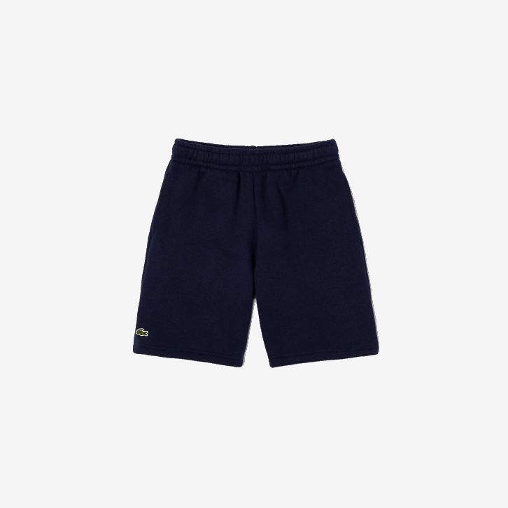 crianças Lacoste azul marinho 166 shorts de lã de algodão escovado orgânico 08D03100