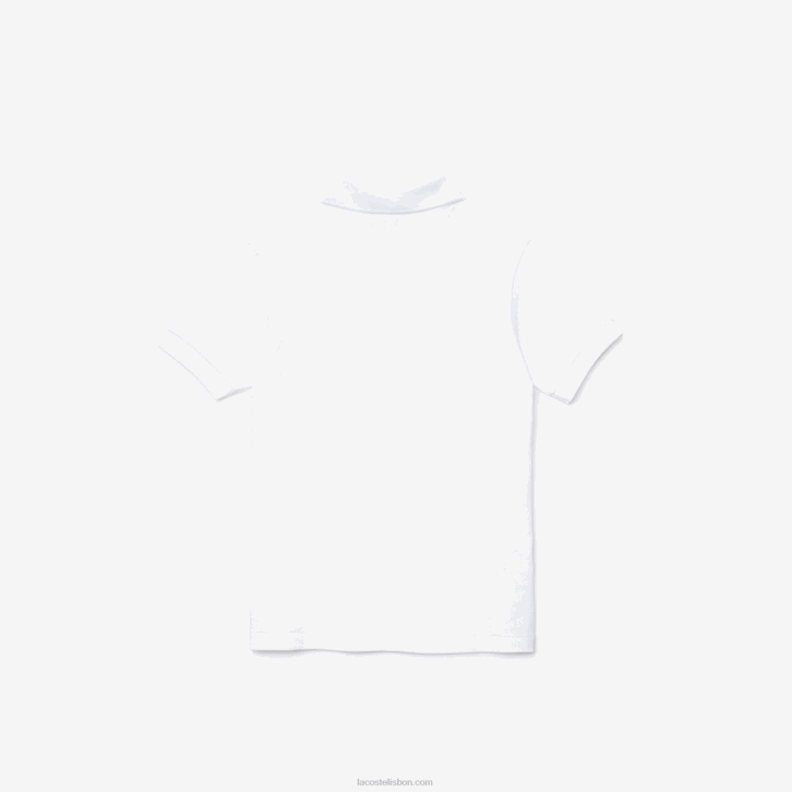 crianças Lacoste branco 001 polo regular fit petit piquet 08D03000
