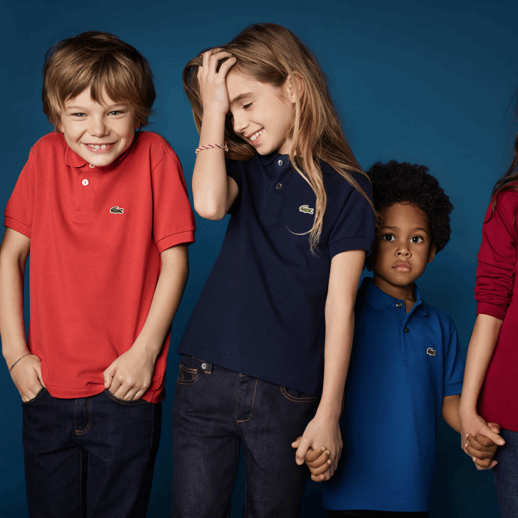 crianças Lacoste branco 001 polo regular fit petit piquet 08D03000