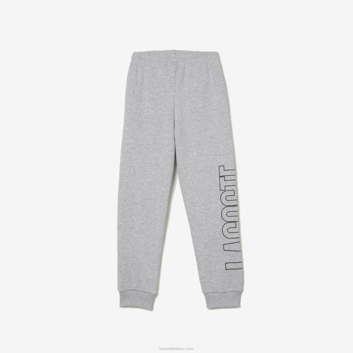 crianças Lacoste chine cinza cca calça de marca 08D03188