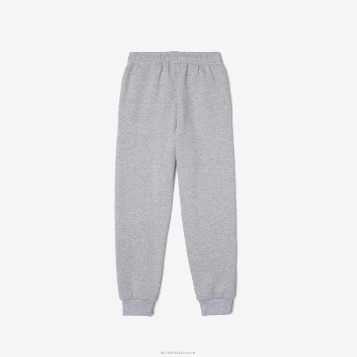 crianças Lacoste chine cinza cca calça de treino colorblock 08D03198