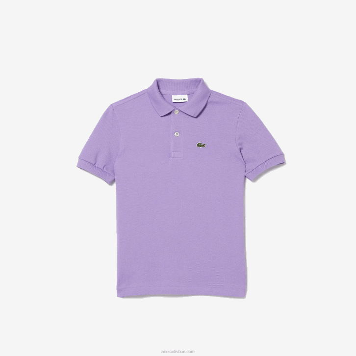 crianças Lacoste gfu roxo polo regular fit petit piquet 08D03181