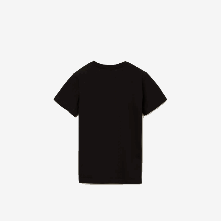 crianças Lacoste preto 031 camiseta de algodão com decote v 08D03130