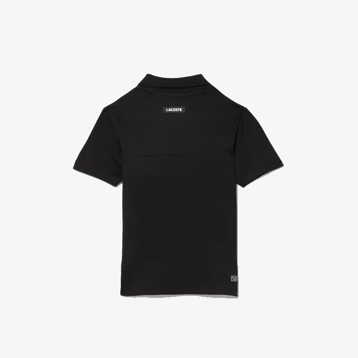 crianças Lacoste preto azul branco 7ke polo de tênis color block esportivo 08D03150