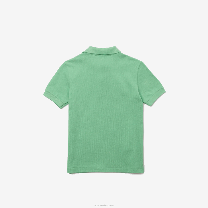 crianças Lacoste verde ttf polo regular fit petit piquet 08D03124