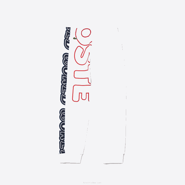 Rapazes Lacoste branco sbh calça jogging de lã de algodão da marca 08D03246