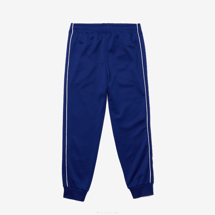 Rapazes Lacoste emj branco azul calça jogging de lã Heritage 08D03228