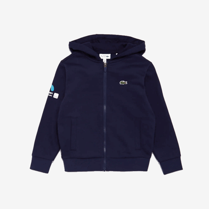 crianças Lacoste azul marinho 166 moletom com capuz aberto miami 08D03257
