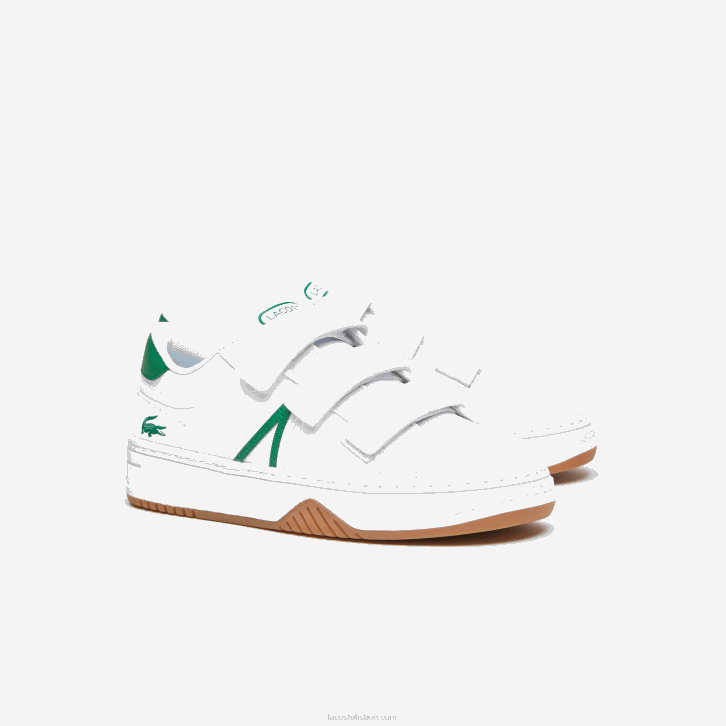juniores Lacoste branco/verde 082 l001 tênis sintético 08D03325