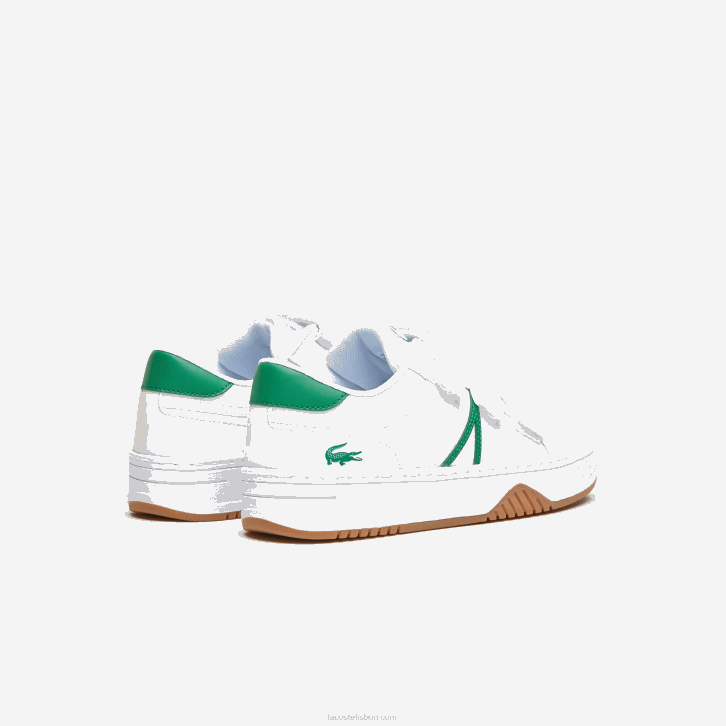 juniores Lacoste branco/verde 082 l001 tênis sintético 08D03325