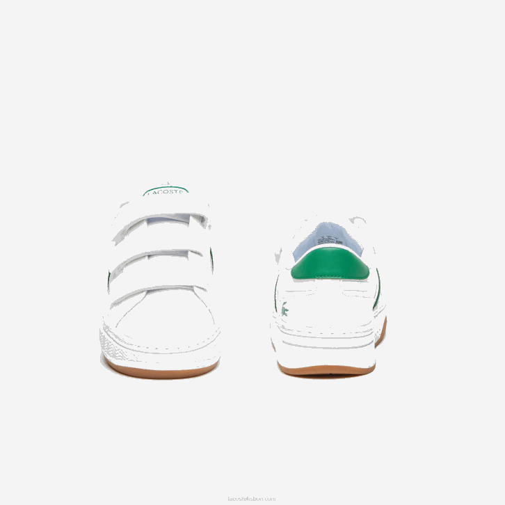 juniores Lacoste branco/verde 082 l001 tênis sintético 08D03325