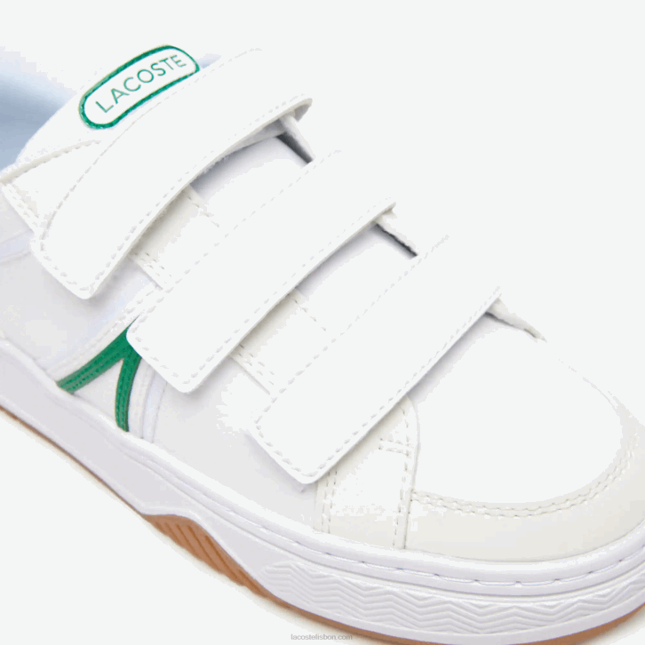 juniores Lacoste branco/verde 082 l001 tênis sintético 08D03325