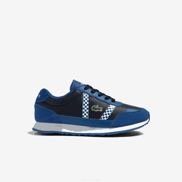 juniores Lacoste marinho e azul nv1 tênis sintético parceiro 08D03310