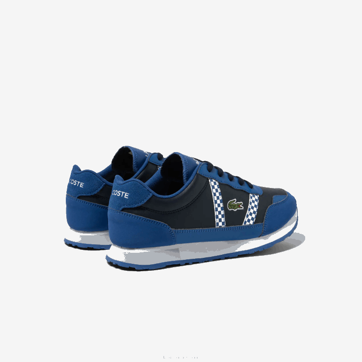juniores Lacoste marinho e azul nv1 tênis sintético parceiro 08D03310