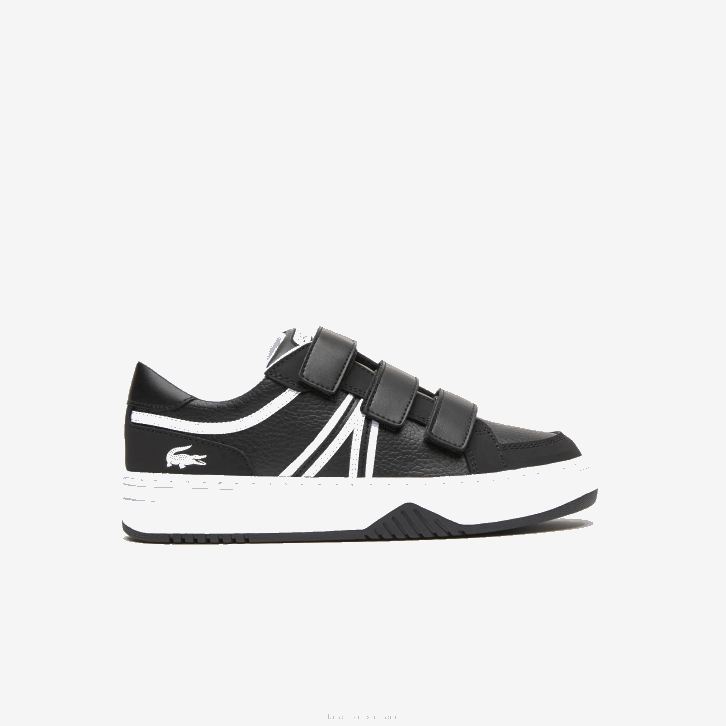 juniores Lacoste preto e branco 312 l001 tênis sintético 08D03324