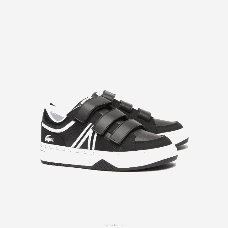 juniores Lacoste preto e branco 312 l001 tênis sintético 08D03324