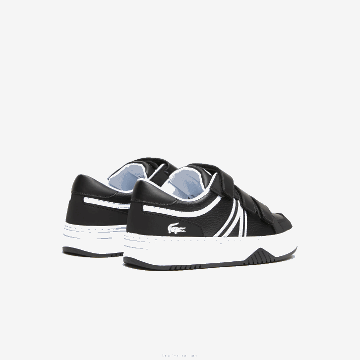 juniores Lacoste preto e branco 312 l001 tênis sintético 08D03324