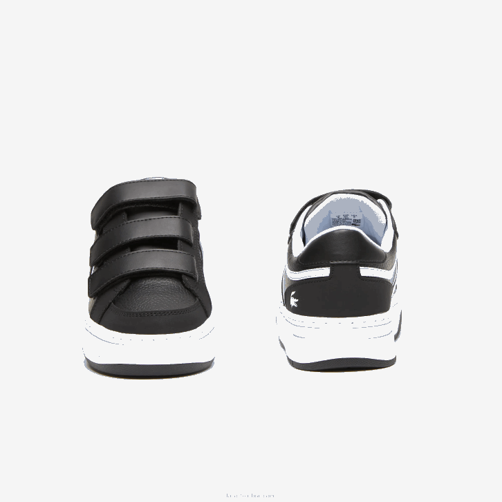 juniores Lacoste preto e branco 312 l001 tênis sintético 08D03324