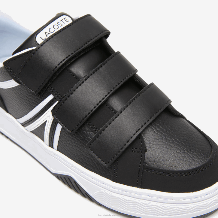 juniores Lacoste preto e branco 312 l001 tênis sintético 08D03324